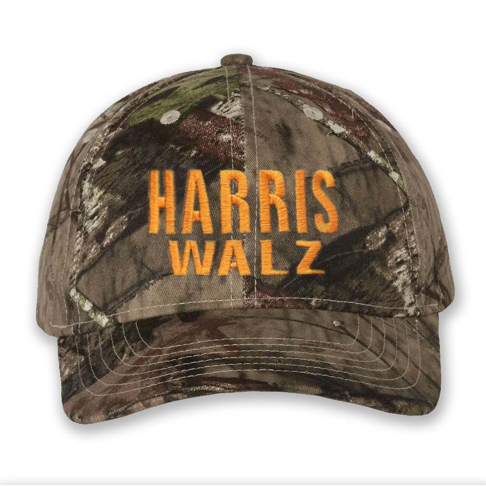 Kamala Harris + Tim Walz Camo Hat