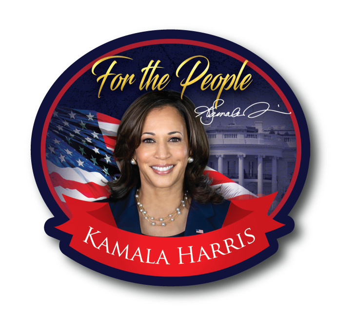 𝗣𝗥𝗘𝗢𝗥𝗗𝗘𝗥: Kamala Harris "For the People" Sticker