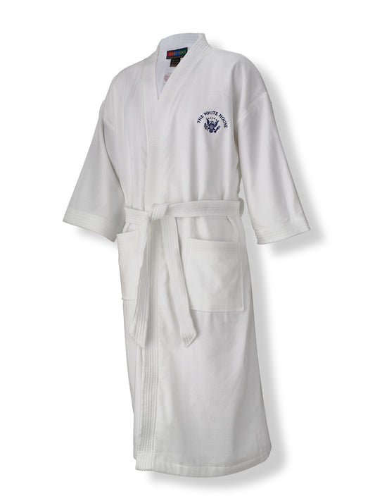 Embroidered White House Robe